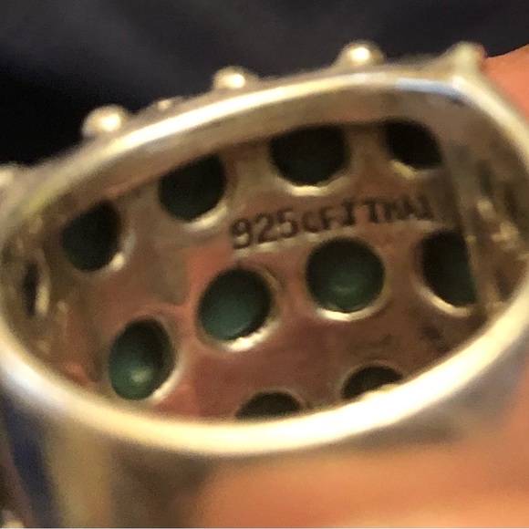 Turquoise and silver ring - Picture 5 of 6